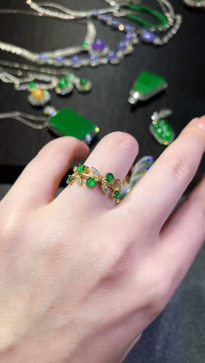 【闪购商品】翡翠戒指银S925镶嵌236戒指（多样性发货一件