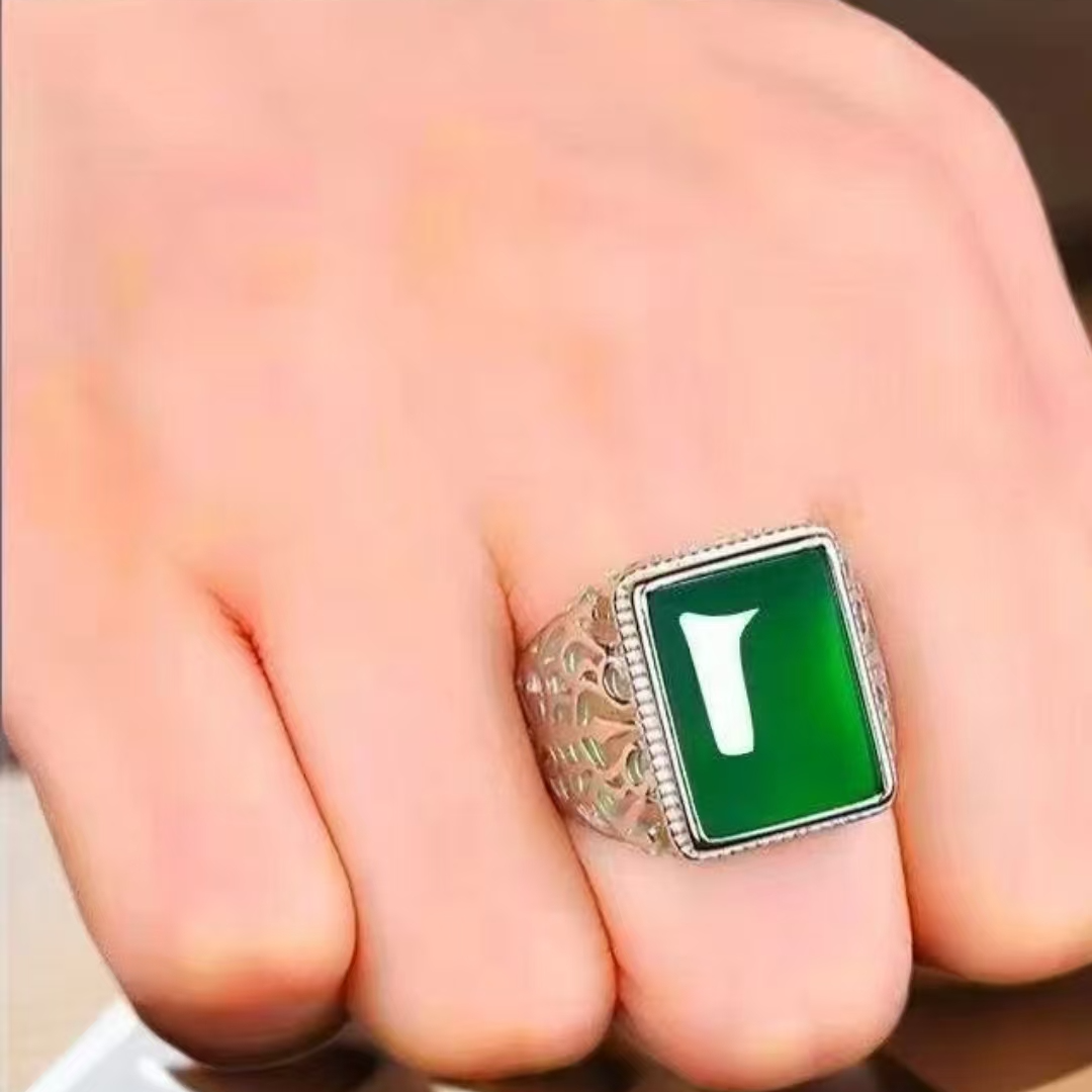 合金戒指 JZ-102新款百搭放块戒指男女可戴