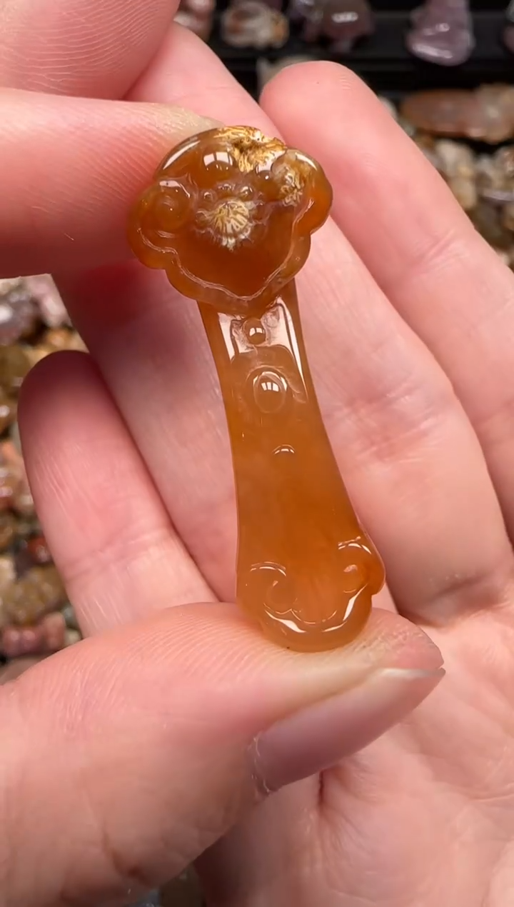 硅化珊瑚（珊瑚玉）未镶嵌颈饰354