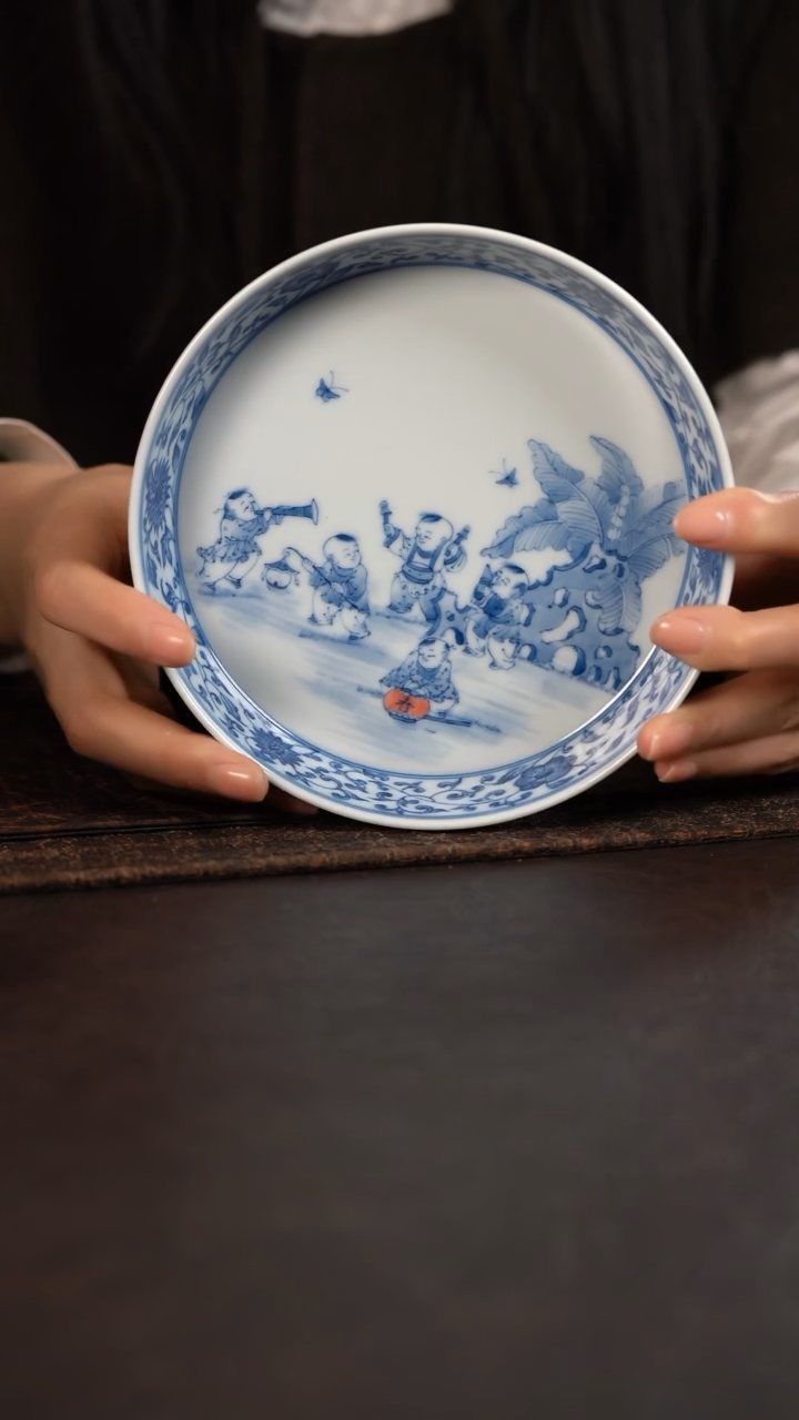 【闪购商品】杯聚澜堂五子闹春大直口壶承