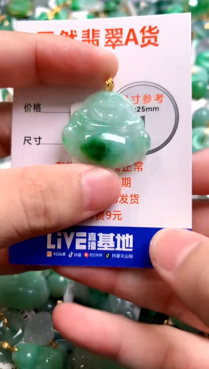 颈饰18K金镶嵌翡翠0818725071