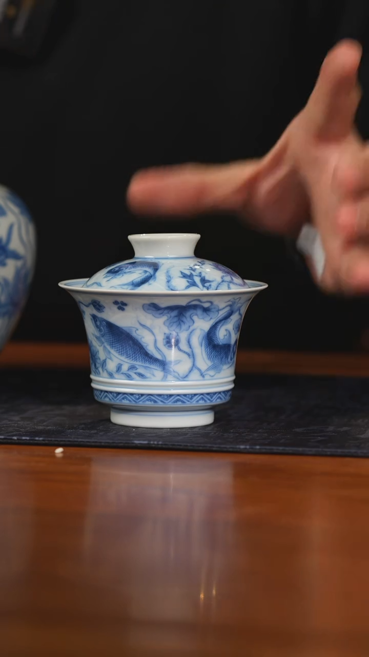 【瓷见如故】望月怀古鱼藻盖碗