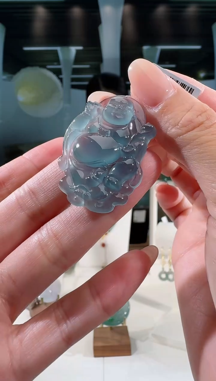 翡翠未镶嵌吊坠(不含链)佛公多样性发一