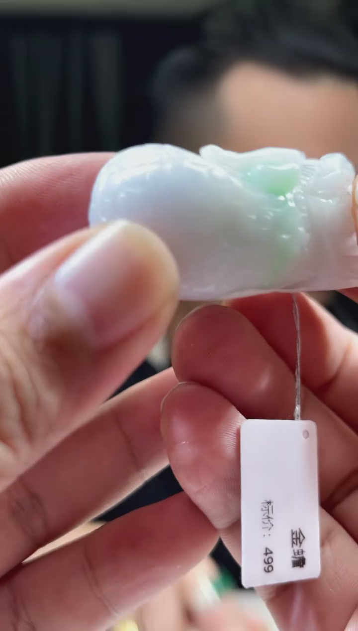 【闪购商品】翡翠颈饰未镶嵌天然翡翠(多样性发)金蟾