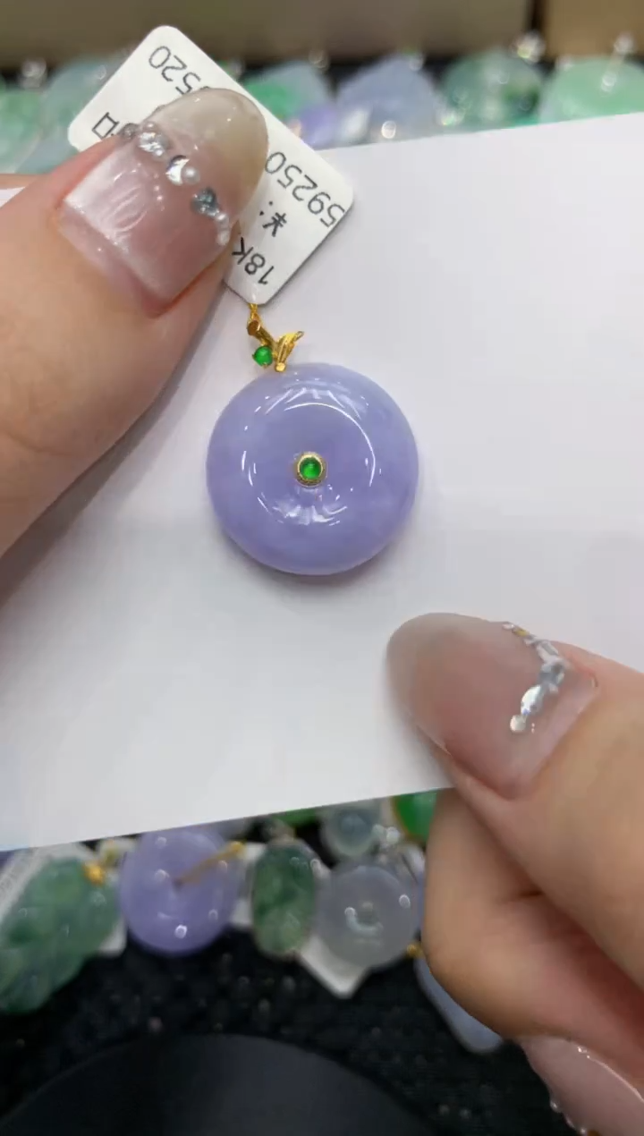 【闪购商品】翡翠颈饰18K金镶嵌 222222222