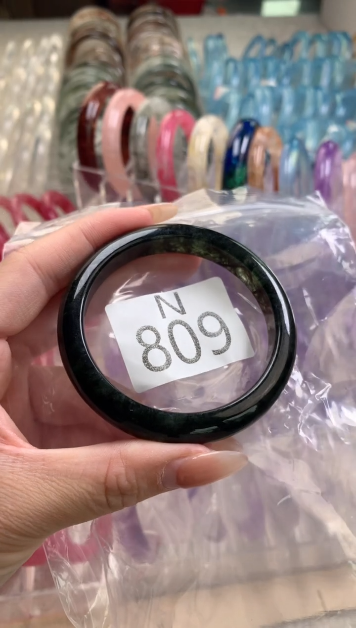 水晶珠宝半成品未镶嵌石***上水晶手镯809-56