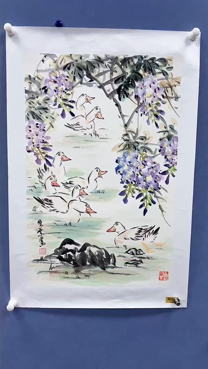 【闪购商品】绘画柳晓叶绘画2.7平尺花鸟
