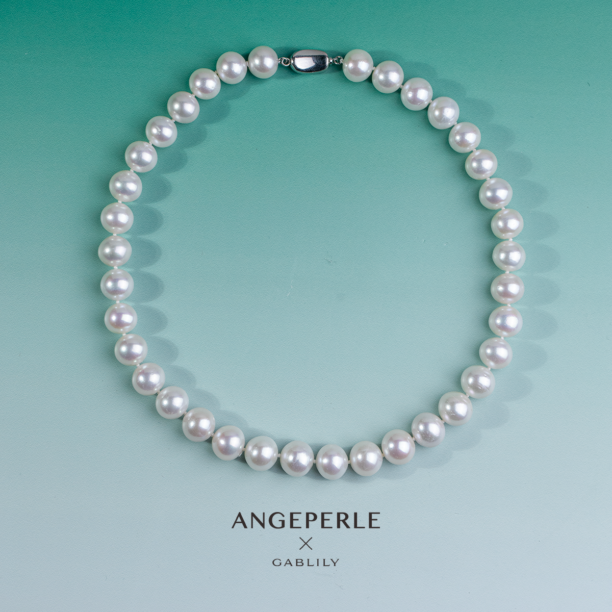 【佩佩专属】天使之泪淡水珈白丽珍珠S925银满串项链11-13mm大点位