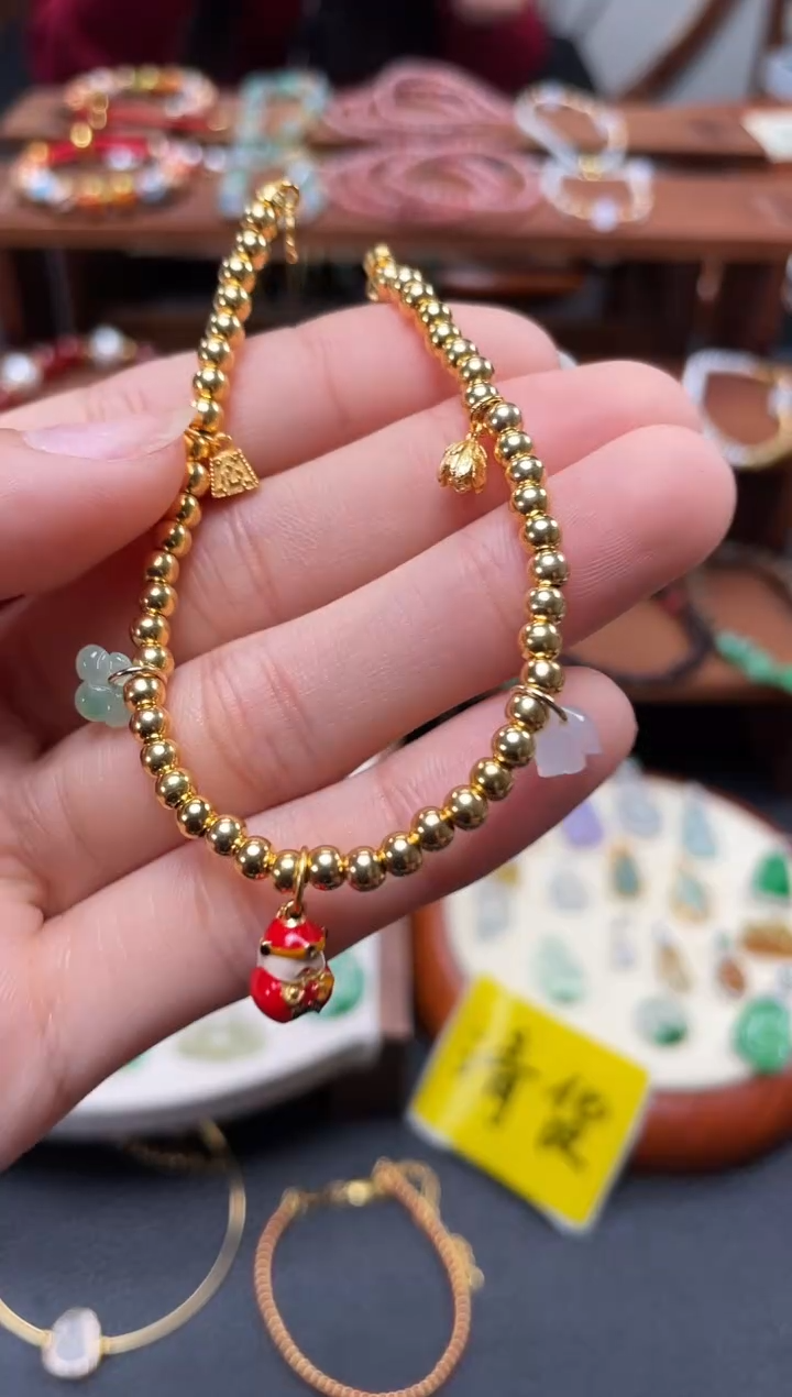 【闪购商品】翡翠吊坠(不含链)银S925镀金镶嵌一个  JK275