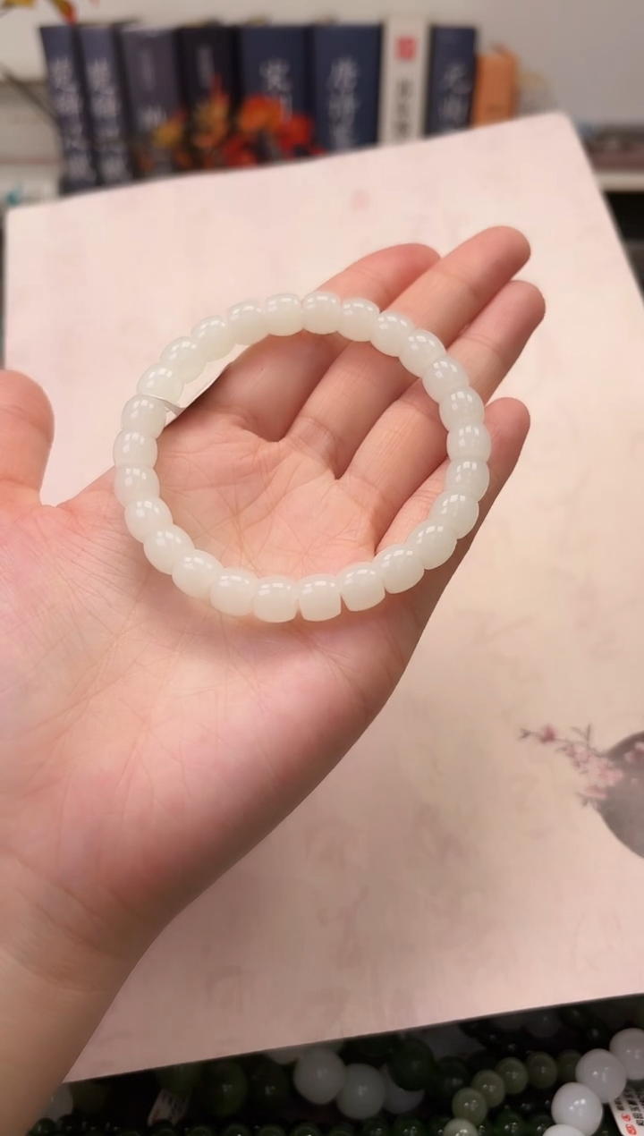 【闪购商品】和田玉手串未镶嵌白玉手串