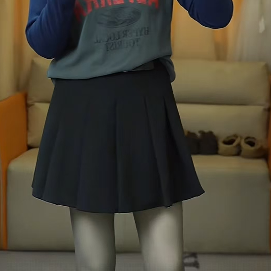 291半条腰带百褶裙