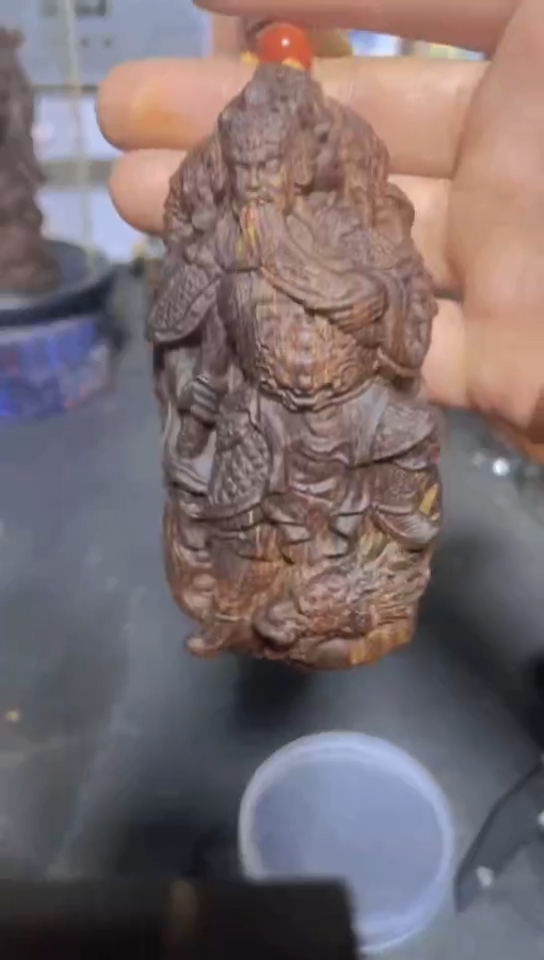 木 潘家士大院香木摆件