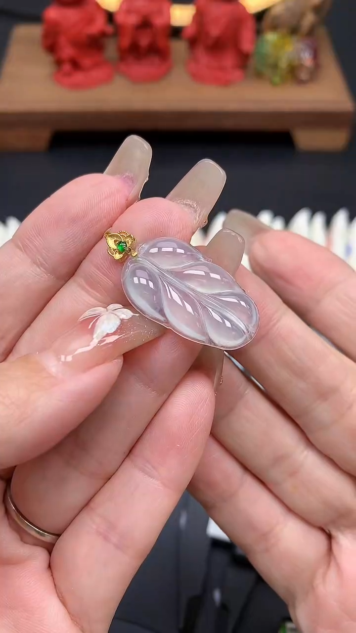 【闪购商品】翡翠吊坠(不含链)18K金镶嵌MS150062