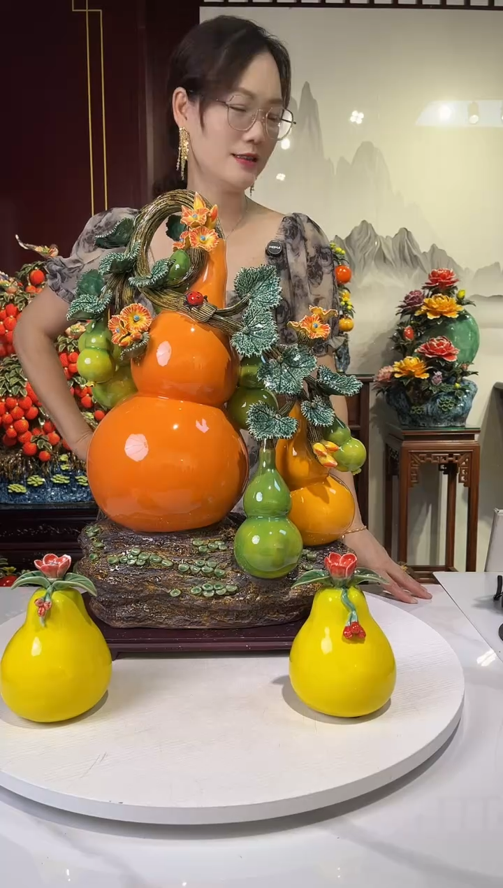 陶瓷十全十美大葫芦福禄