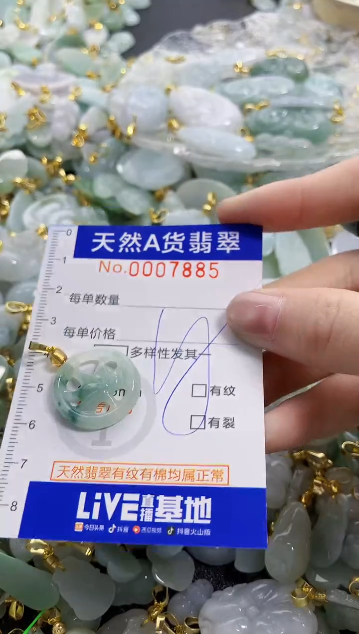 颈饰未镶嵌翡翠天然A货翡翠