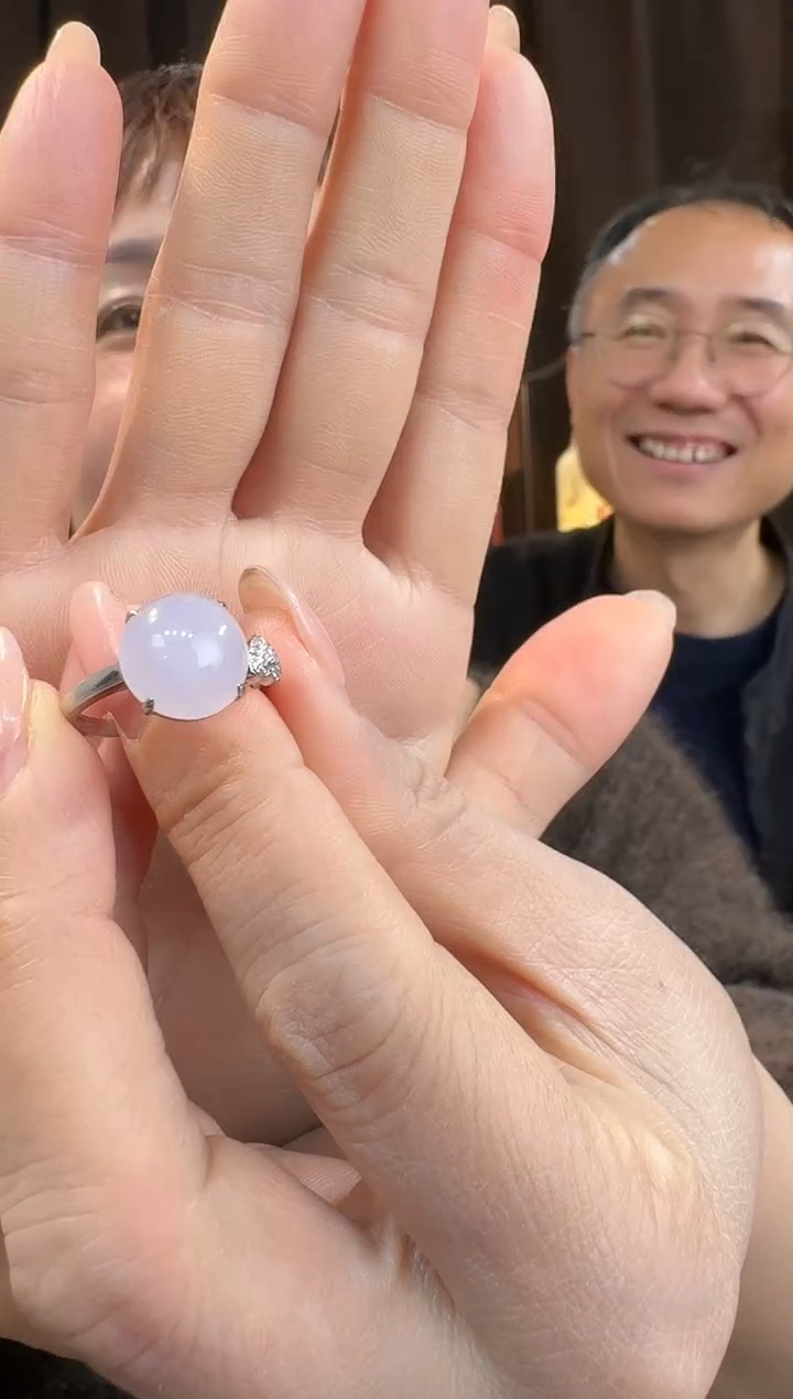 【闪购商品】翡翠戒指18K金镶嵌戒指