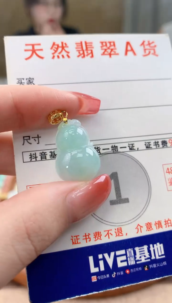 颈饰未镶嵌翡翠天然A货翡翠挂件