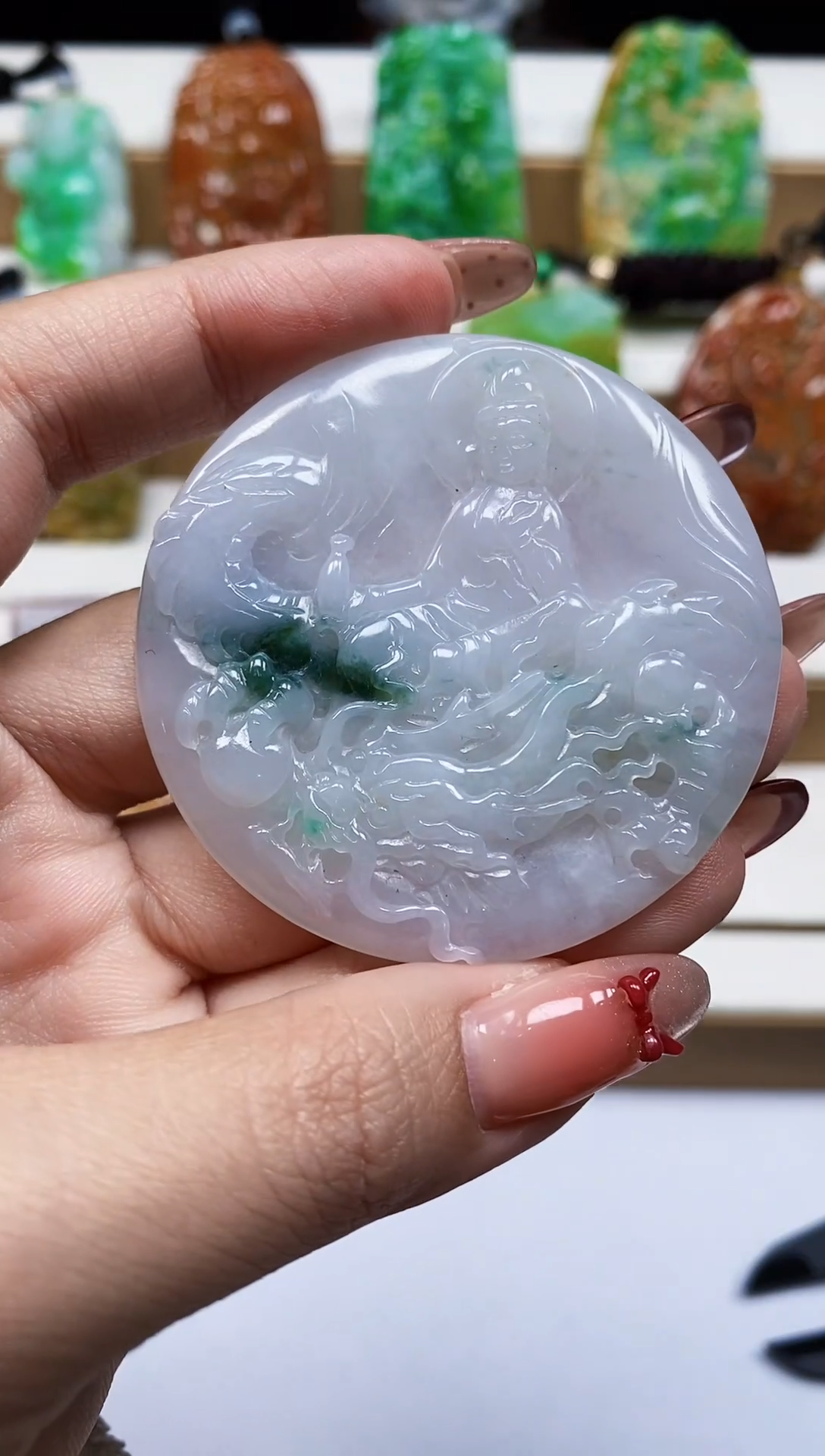 颈饰未镶嵌翡翠翡翠A货
