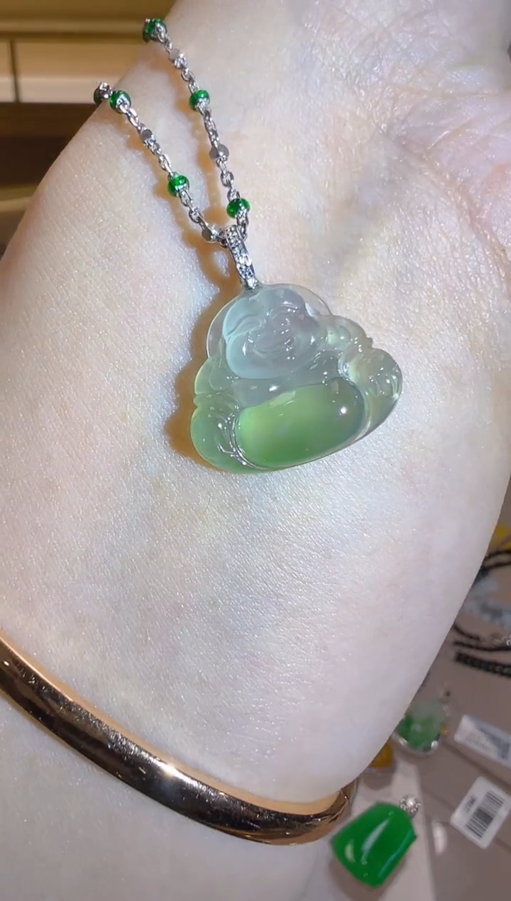 【闪购商品】翡翠吊坠(不含链)18K金镶嵌多样性团购发一件