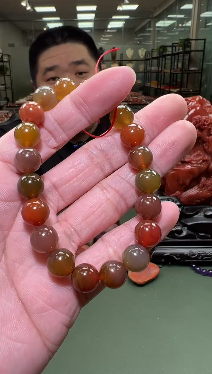 【闪购商品】玛瑙手链未镶嵌一条9mm+ 多样性发货