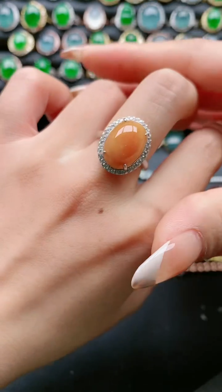 【闪购商品】翡翠戒指银S925镶嵌1111111