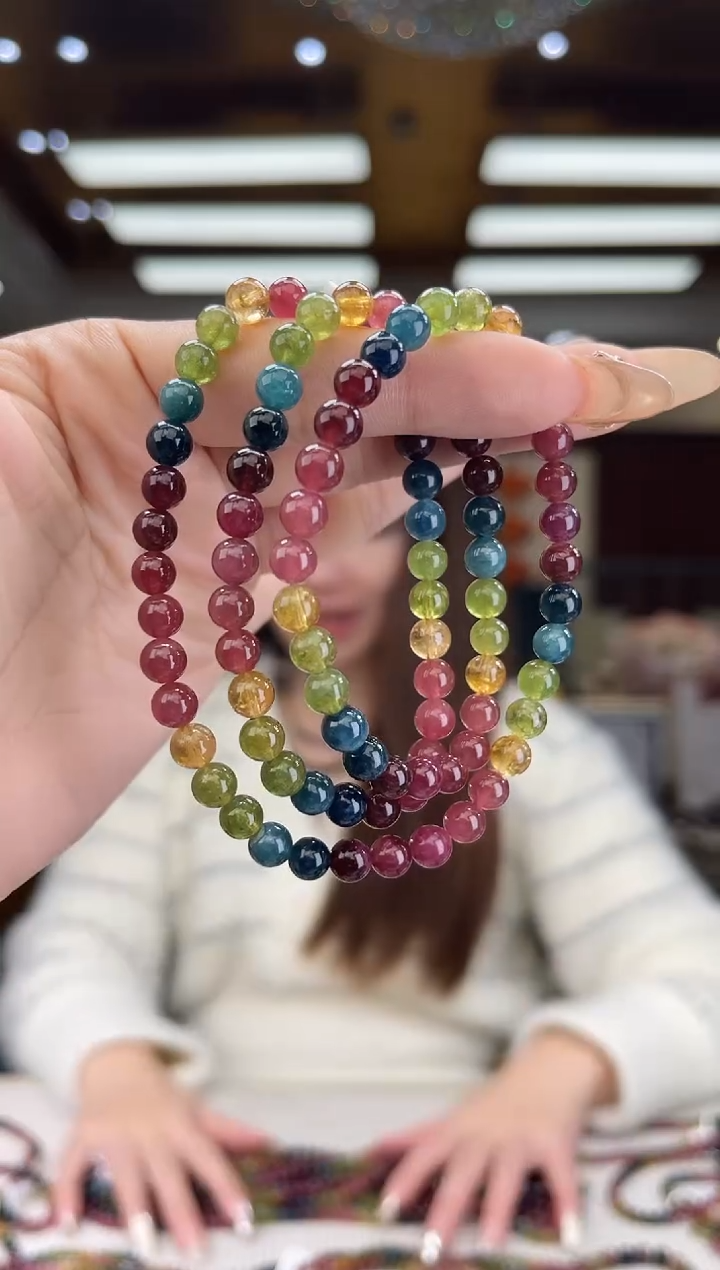 【闪购商品】碧玺/未镶嵌6mm+碧玺多圈35多样性发货
