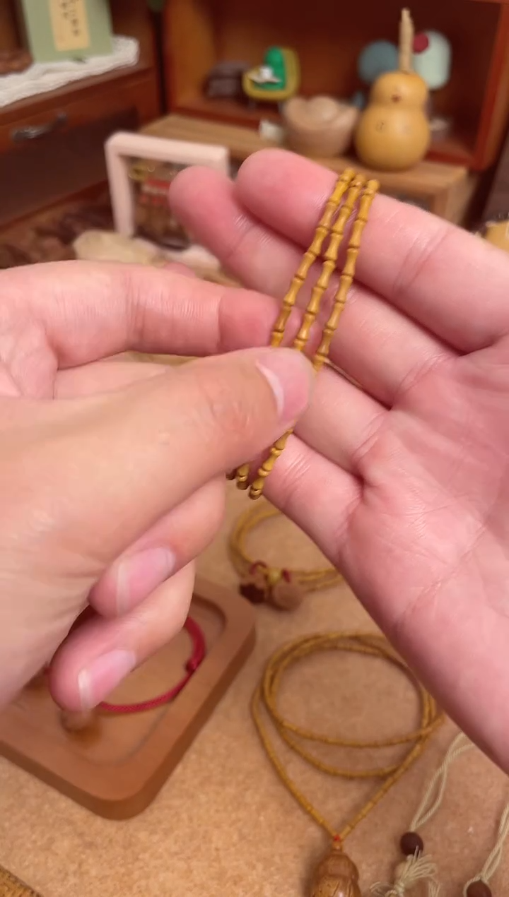 竹节手串一物一拍三圈加跑环