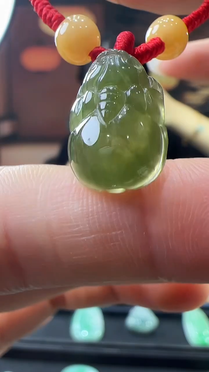 未镶嵌挂件翡翠貔貅手绳