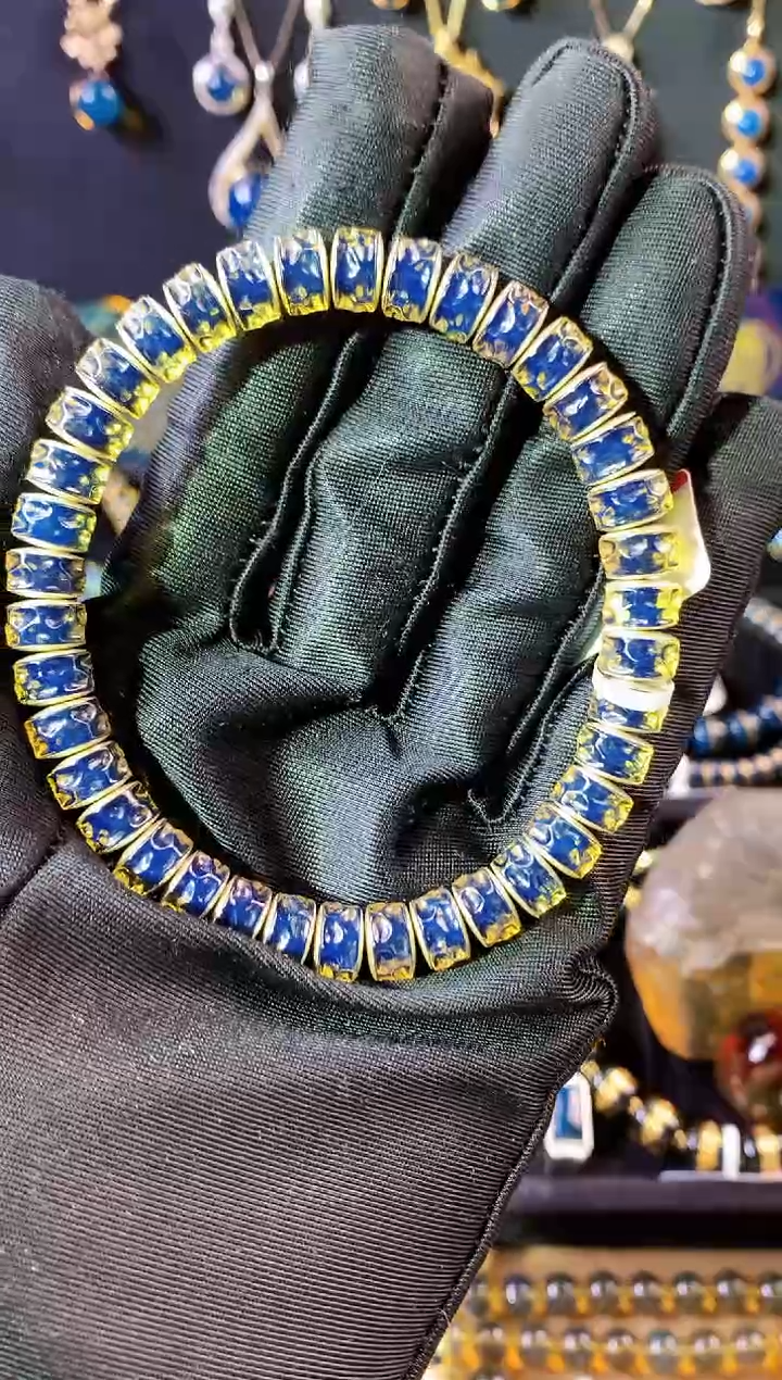 【闪购商品】琥珀珠宝奇石未镶嵌8MM赛多米天青无相手串