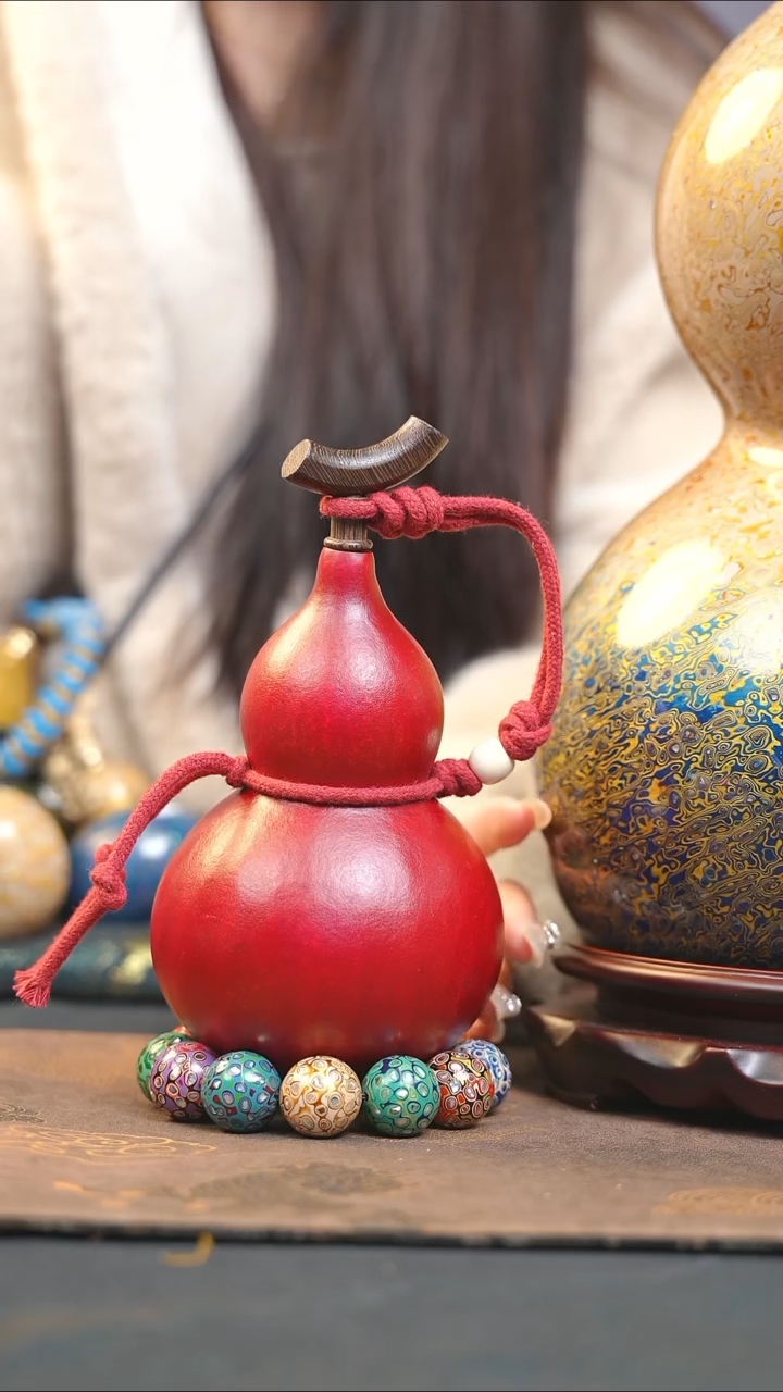 【闪购商品】XD253大漆酒葫芦不包手串及旋转底座