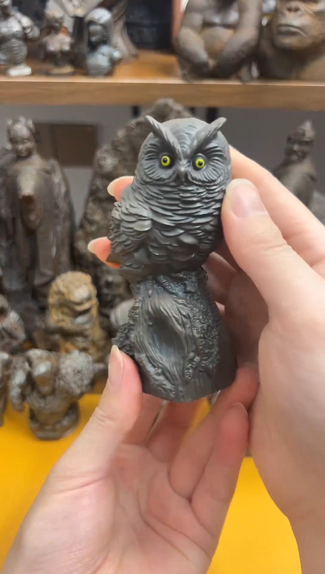 金属奇****哥实心铁艺---站桩猫头鹰