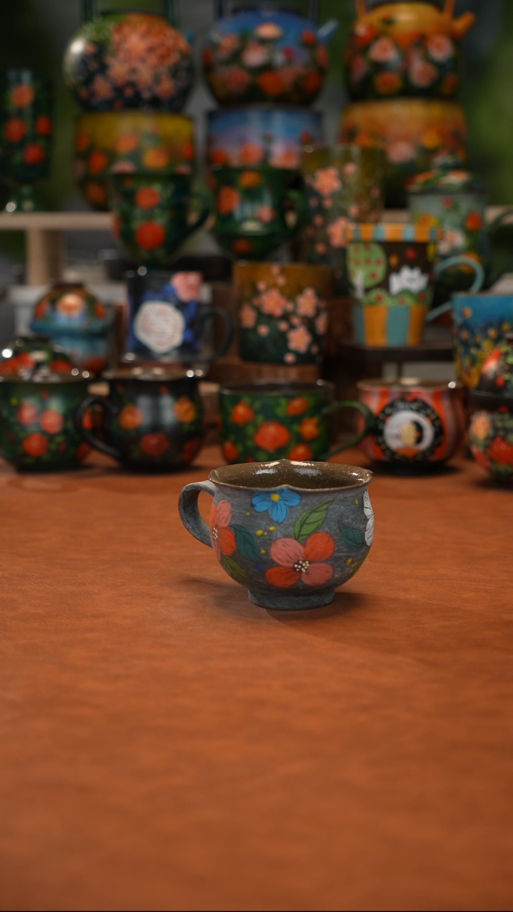 陶瓷油画手绘釉下彩