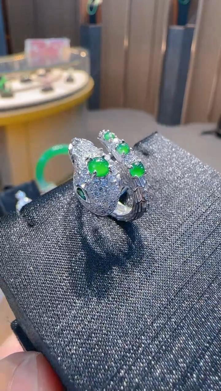【闪购商品】翡翠戒指银S925镶嵌多样性发一件