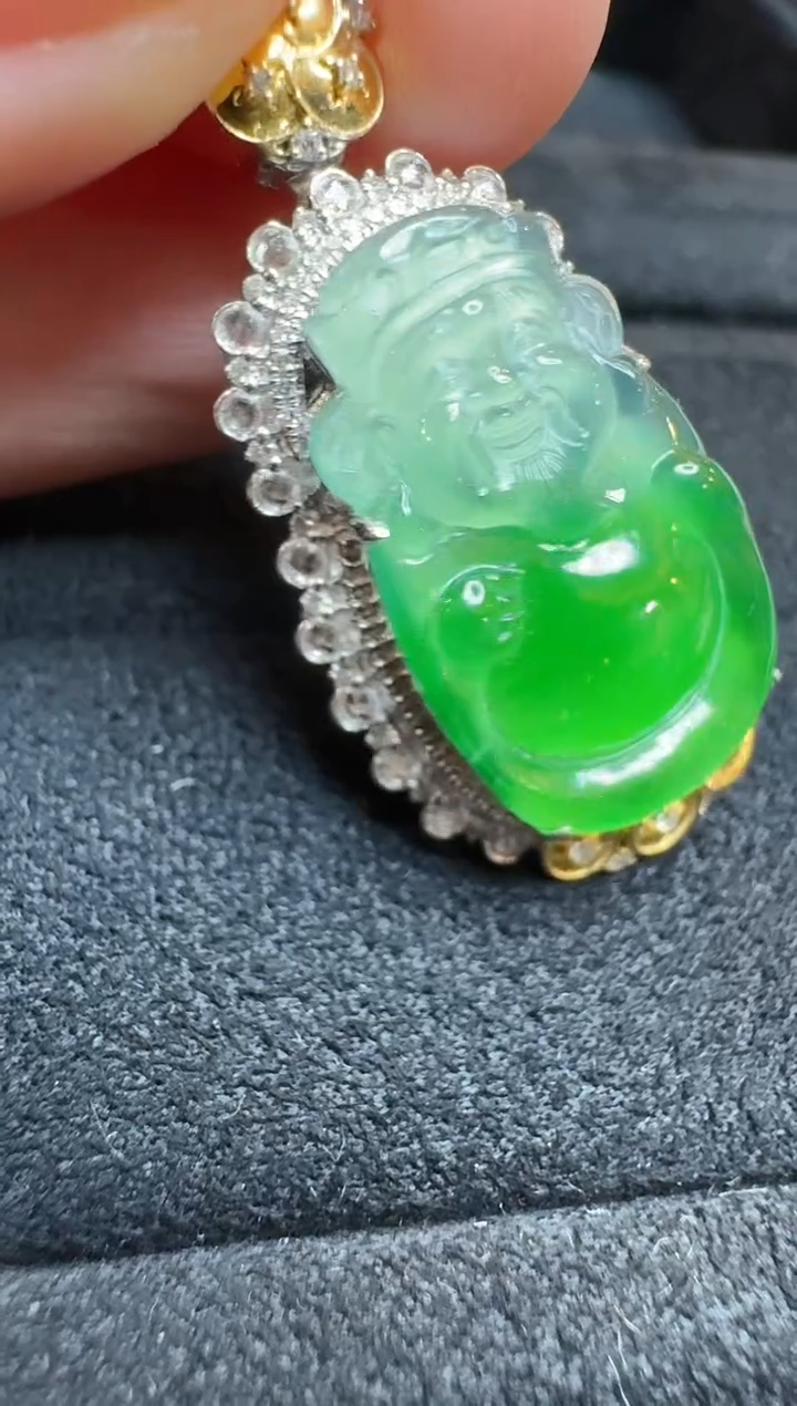 【闪购商品】翡翠吊坠(不含链)18K金镶嵌多样性团购发一件