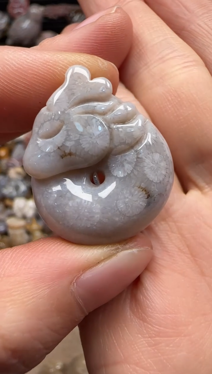 【闪购商品】硅化珊瑚（珊瑚玉）颈饰未镶嵌910