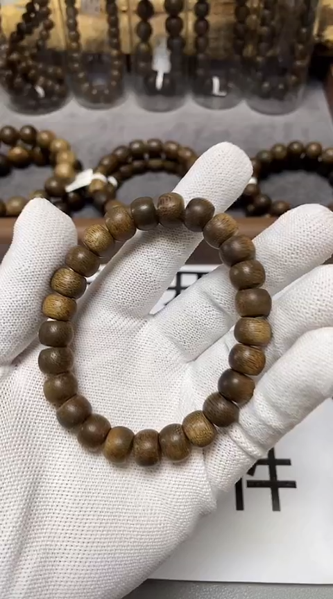 【闪购商品】沉香手串柬埔寨金丝菩萨棋沉香1.0规格沉水级