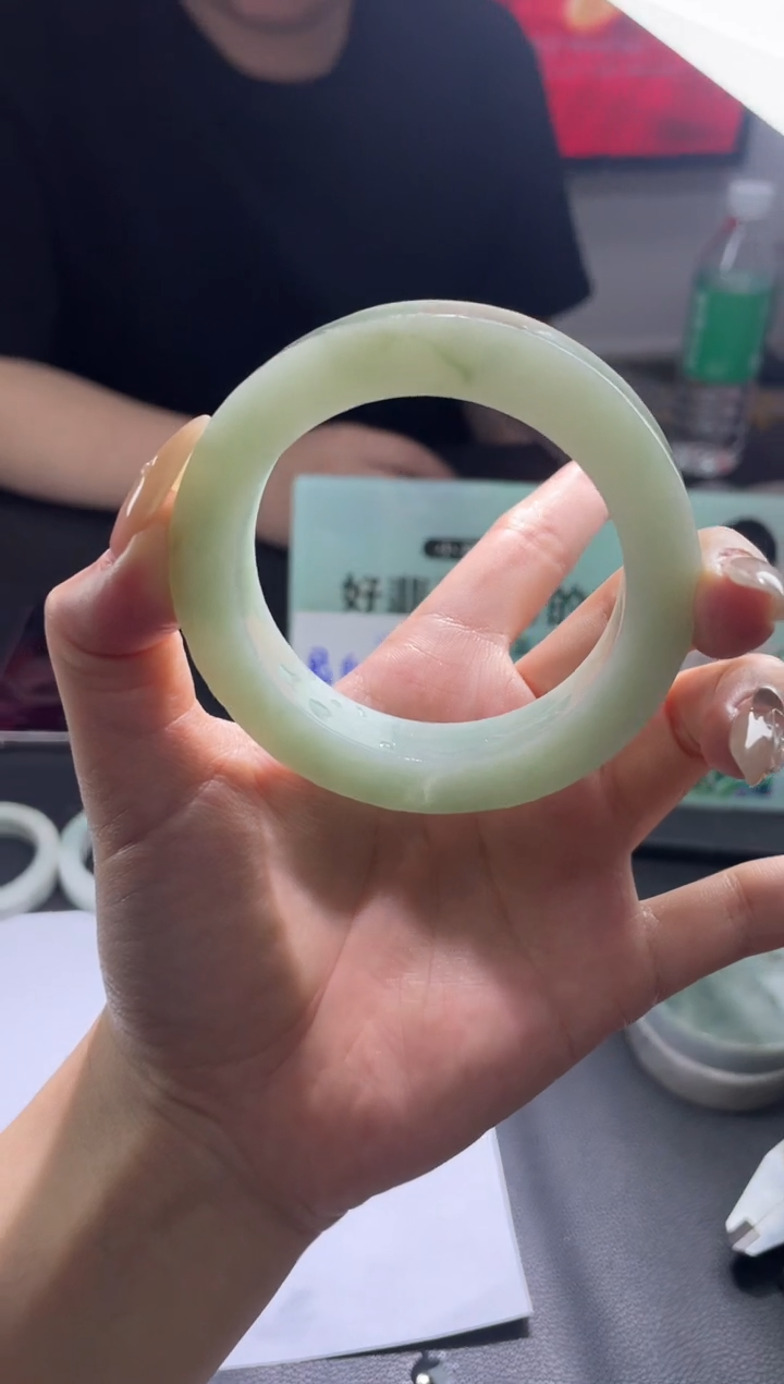 未镶嵌手镯定制翡翠雨*荷手镯CXY/发一件