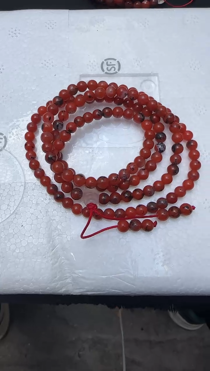 【闪购商品】南红玛瑙手串未镶嵌昆明水草花单圈J0063