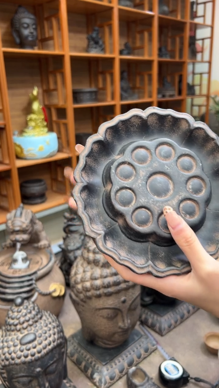 陶土【火山泥】莲蓬壶承