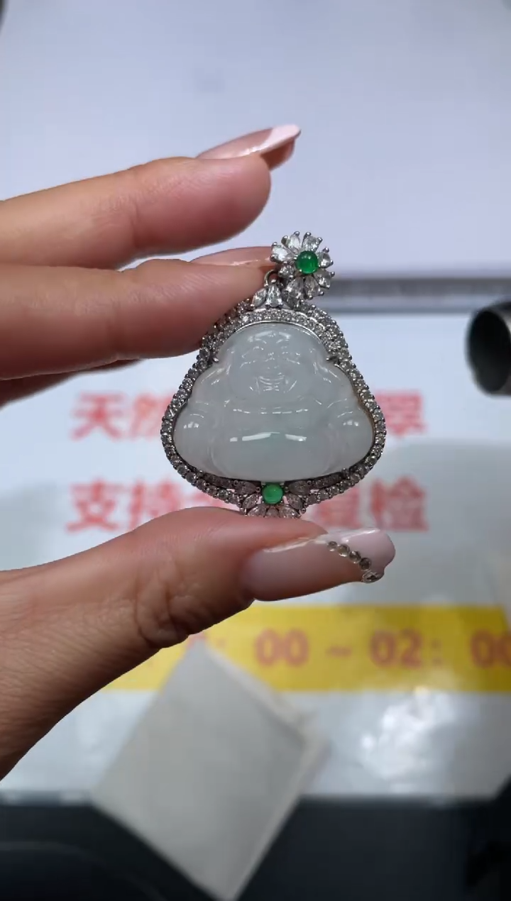 【闪购商品】定制翡翠银S925镶嵌不退不换CMH1件-A