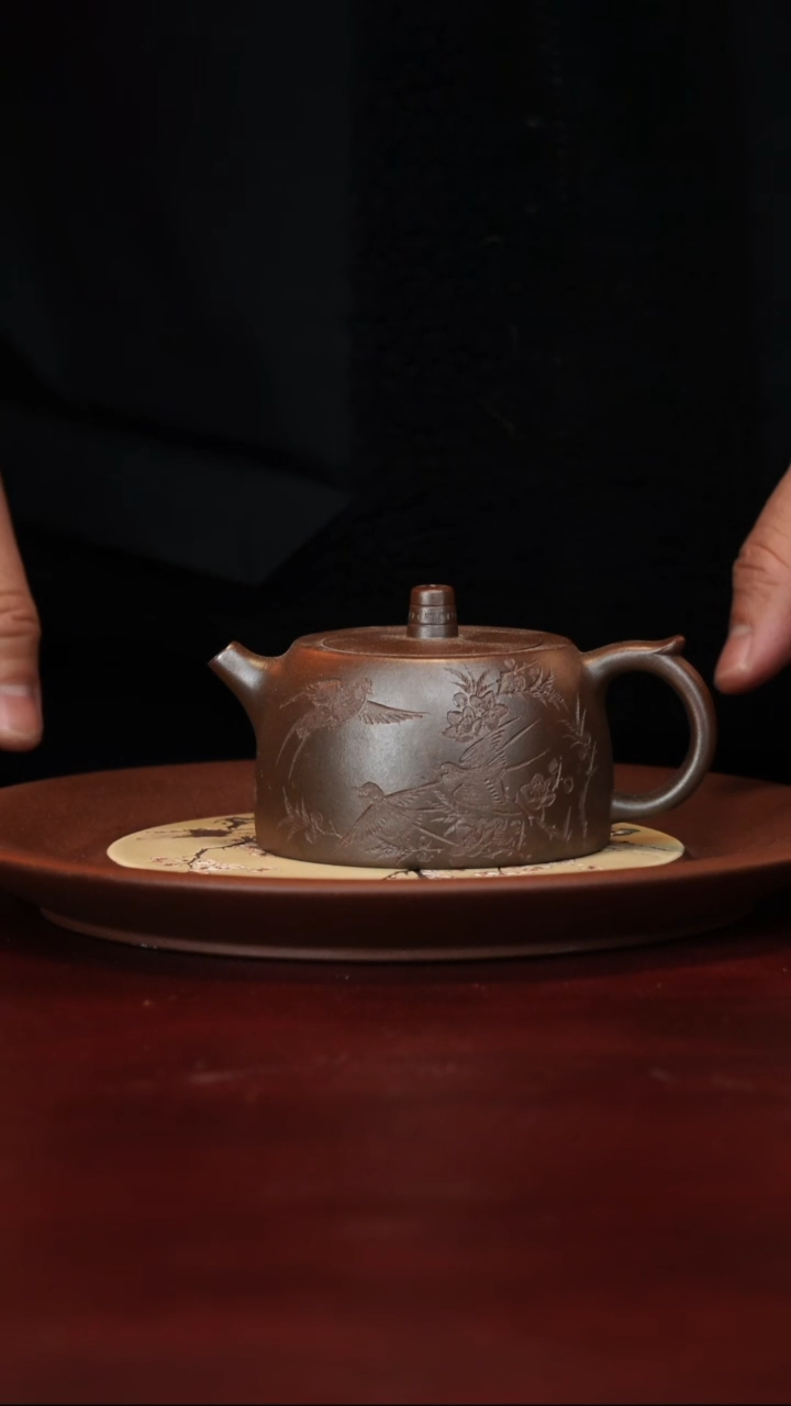 茶壶紫砂原矿高端紫砂--壶承+壶