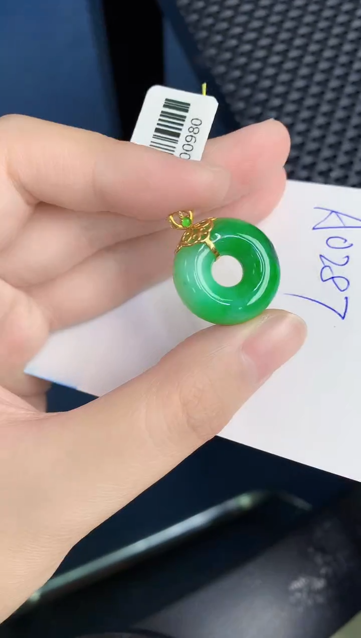 【闪购商品】翡翠颈饰18K金镶嵌0000000000