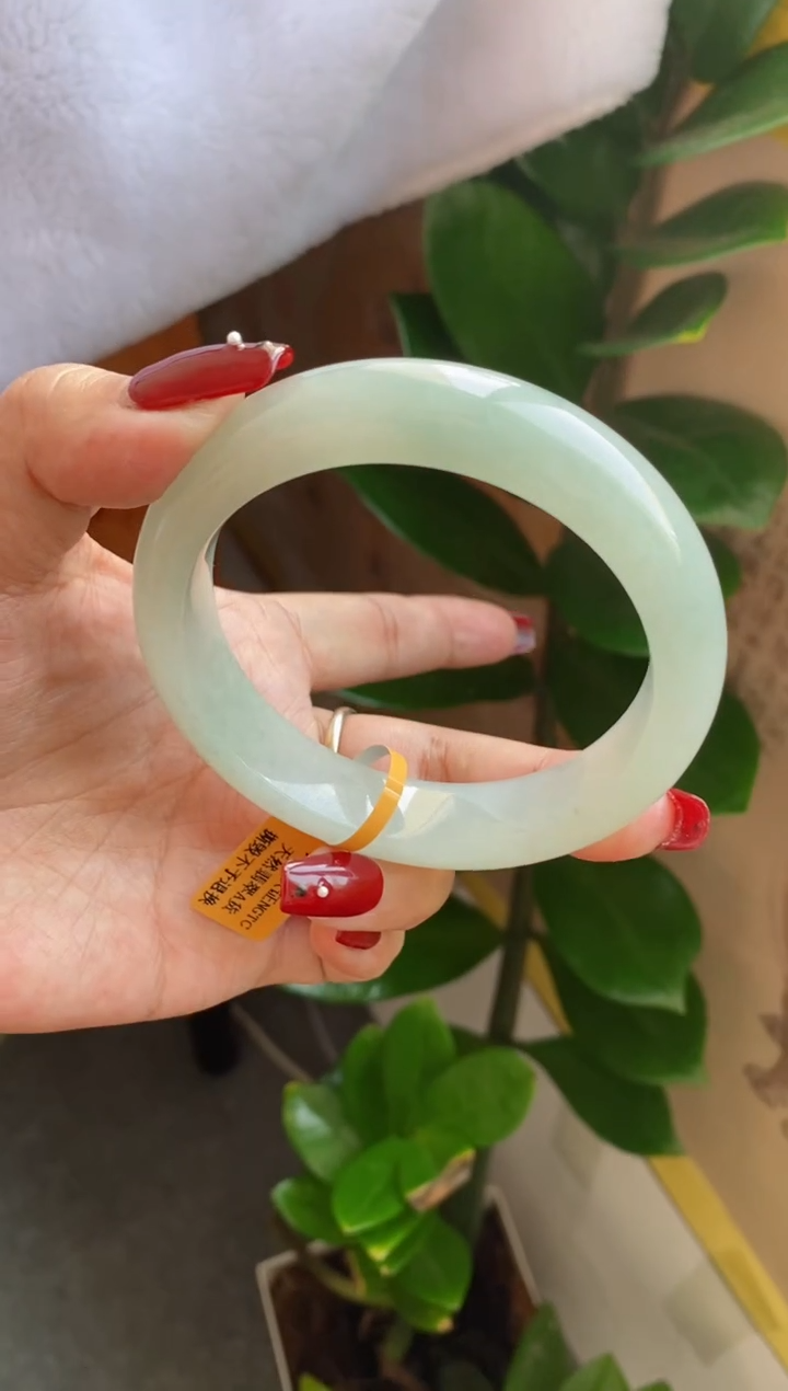 【闪购商品】翡翠手镯未镶嵌（必买 老坑冰胶晴绿）19号