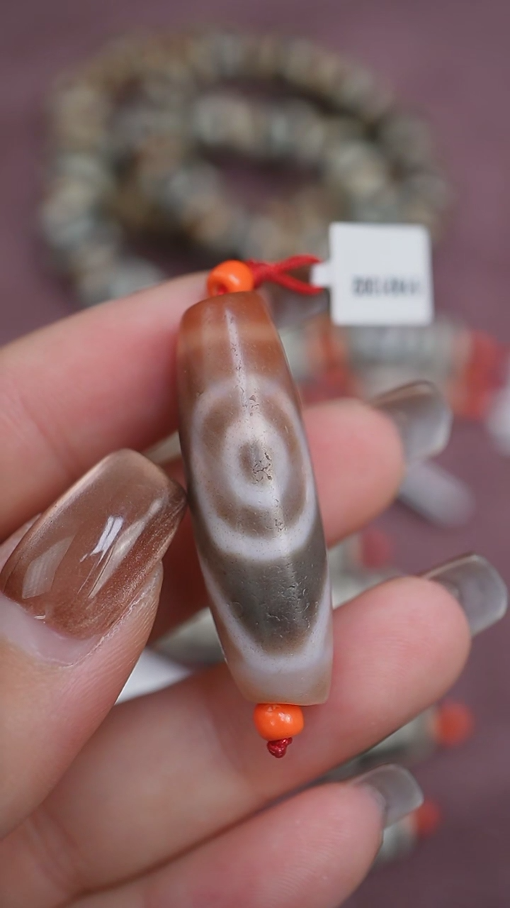 【闪购商品】玛瑙/玉髓颈饰未镶嵌蚀花玛瑙珠定制编绳