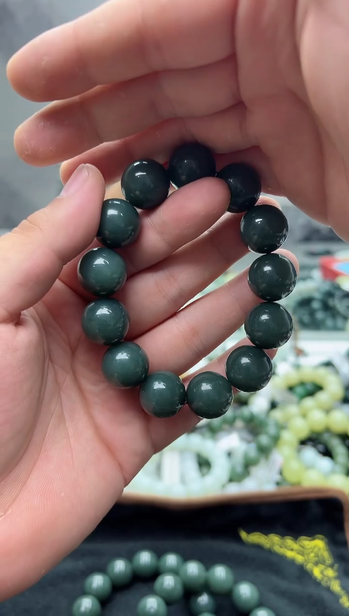 手串未镶嵌和田玉新疆且末蓝18