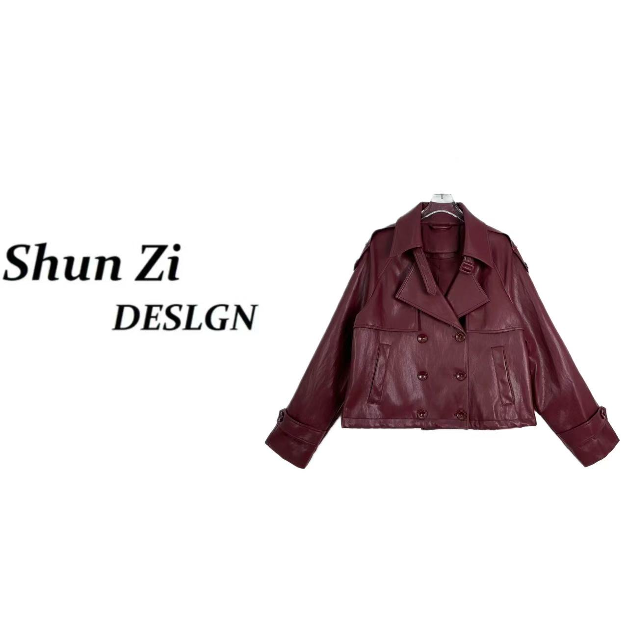 顺子/SZ9810 【琥珀流光】 定制皮衣外套英伦复古经典外套