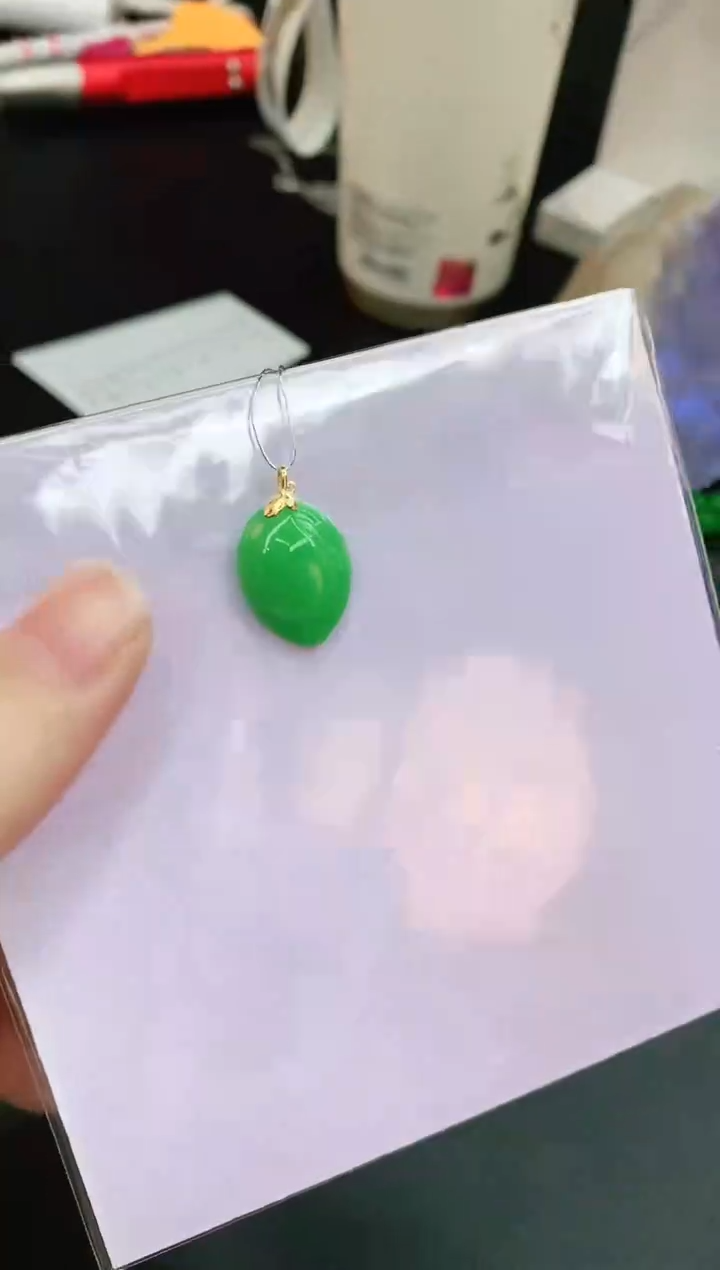 【闪购商品】翡翠颈饰18K金镶嵌赠礼盒证书 小君