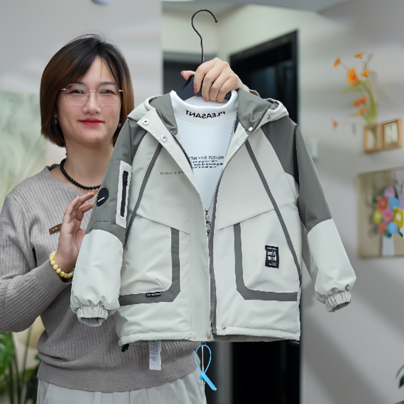【加绒加厚大棉】儿童冬季棉服2025新款中大童风衣外套男女童派克服