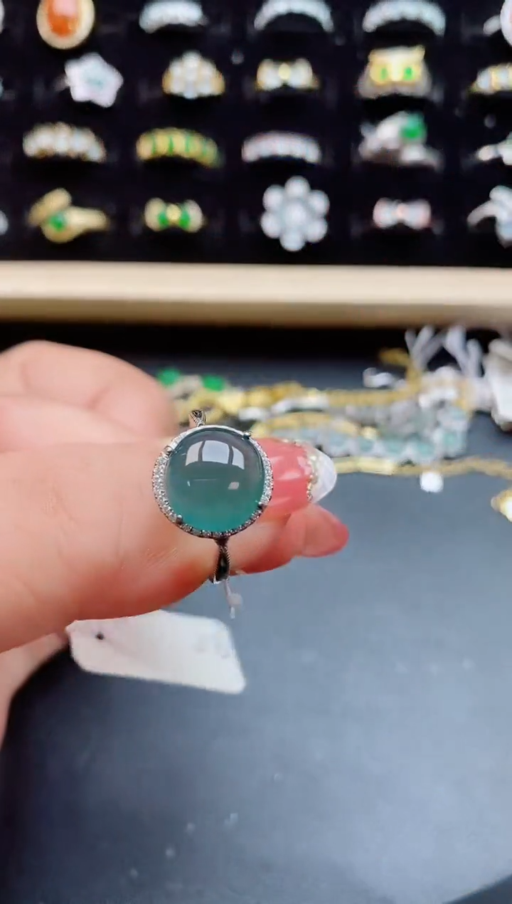 【闪购商品】翡翠戒指银S925镶嵌50805580