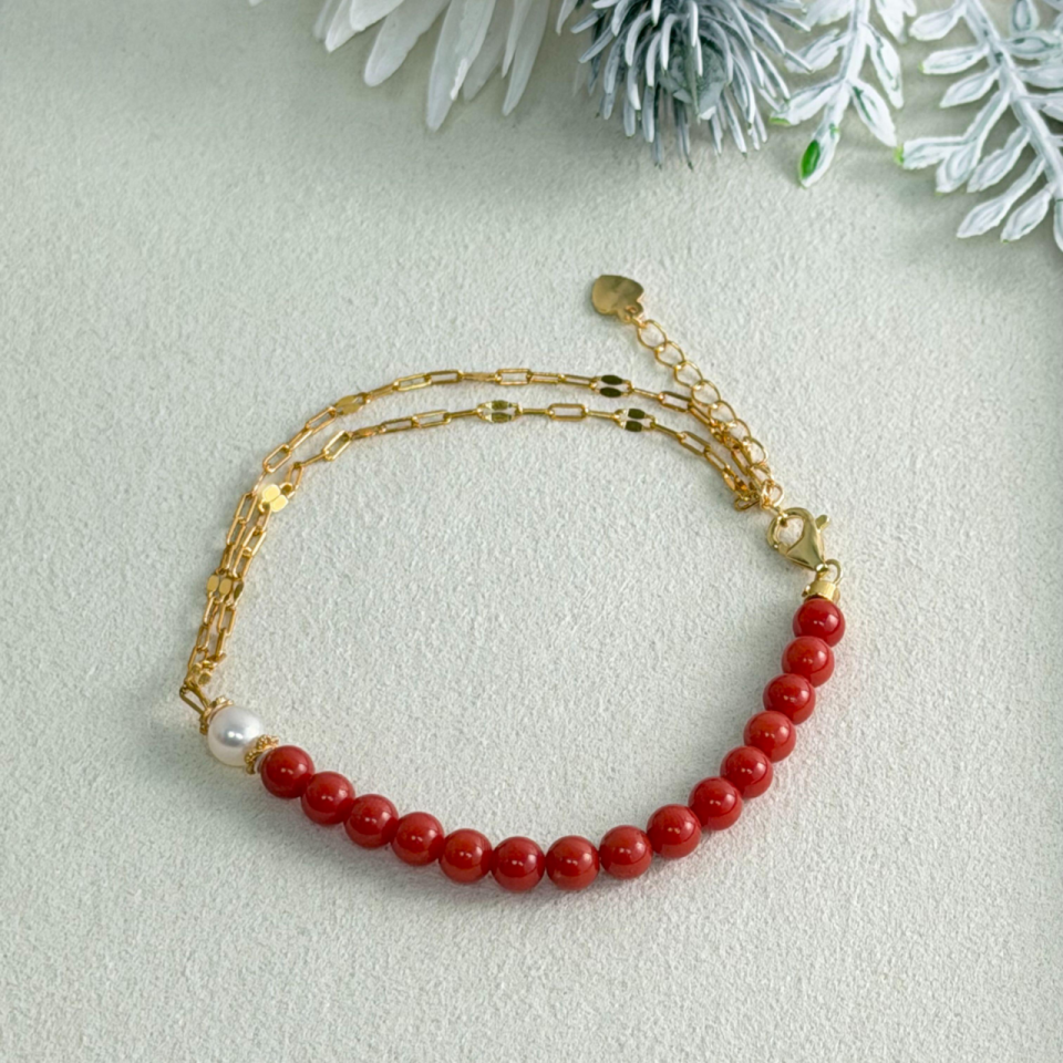 绮瑞珊瑚 天然珊瑚 多样性发货 红珊瑚圆珠手串/29001289